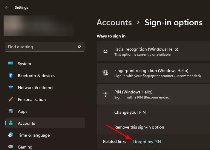 Windows11でPINをリセットする